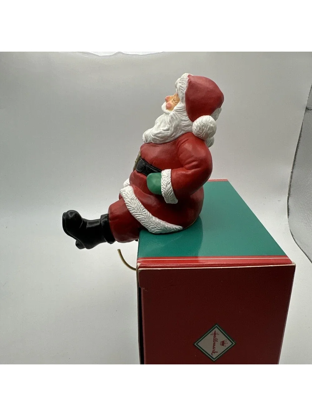 Hallmark Mr and Mrs Santa Claus Christmas Stocking Hangers (2 Lot) 1988
